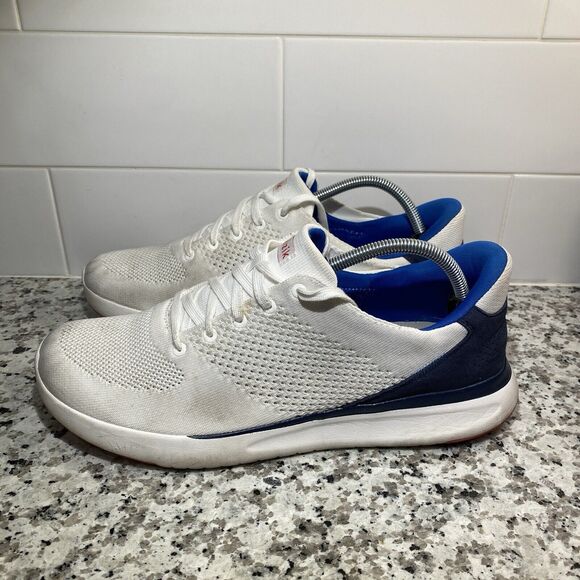 Kizik Other - Kizik Lima Men's Size 12 White Blue Hands Free Slip On Sneakers Shoes